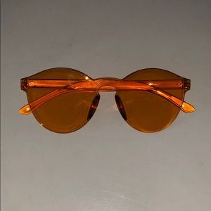 Trendy yellow glasses